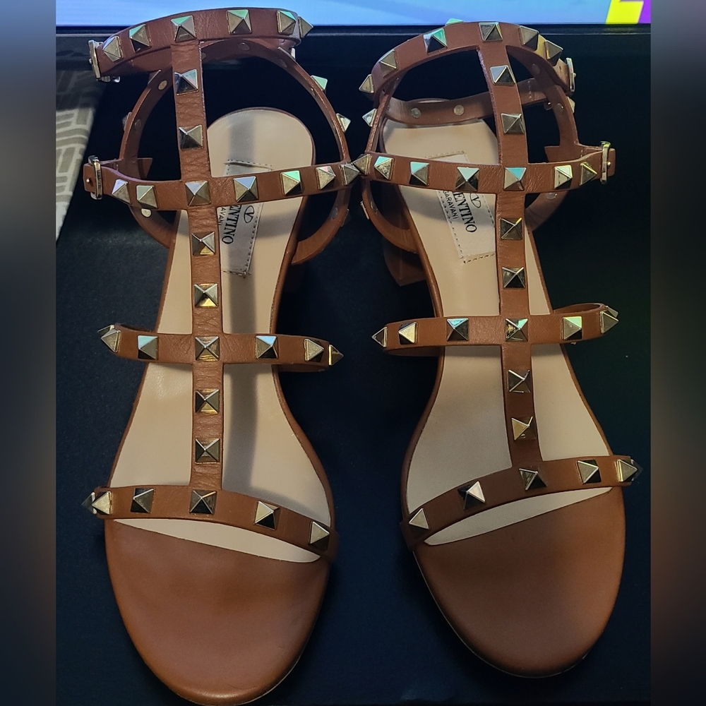 Valentino's rock-studded strappy heels